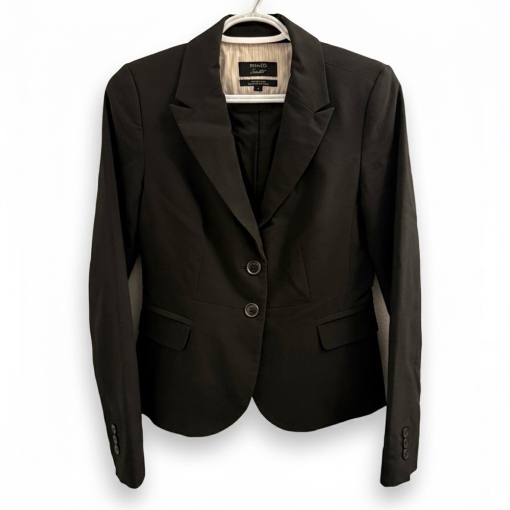 RW&CO | Black Tailored Blazer with Two Front Buttons